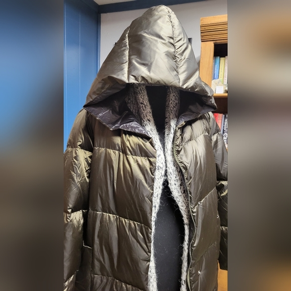 Nap Green Lightweight Quilted Shell Down Coat Size L - Picture 4 of 15